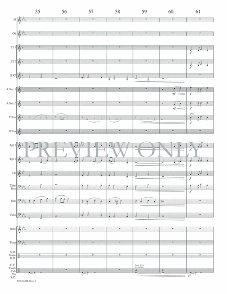 Excalibur Concert Band scores gallery preview page 12