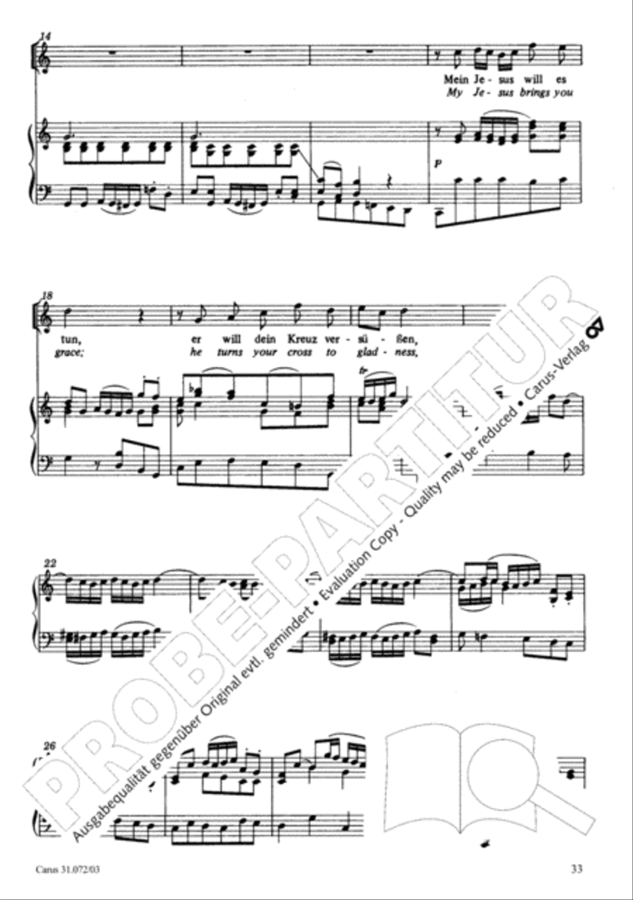 All cantate be by God's commandment (Alles nur nach Gottes Willen) 4-Part scores gallery preview page 34