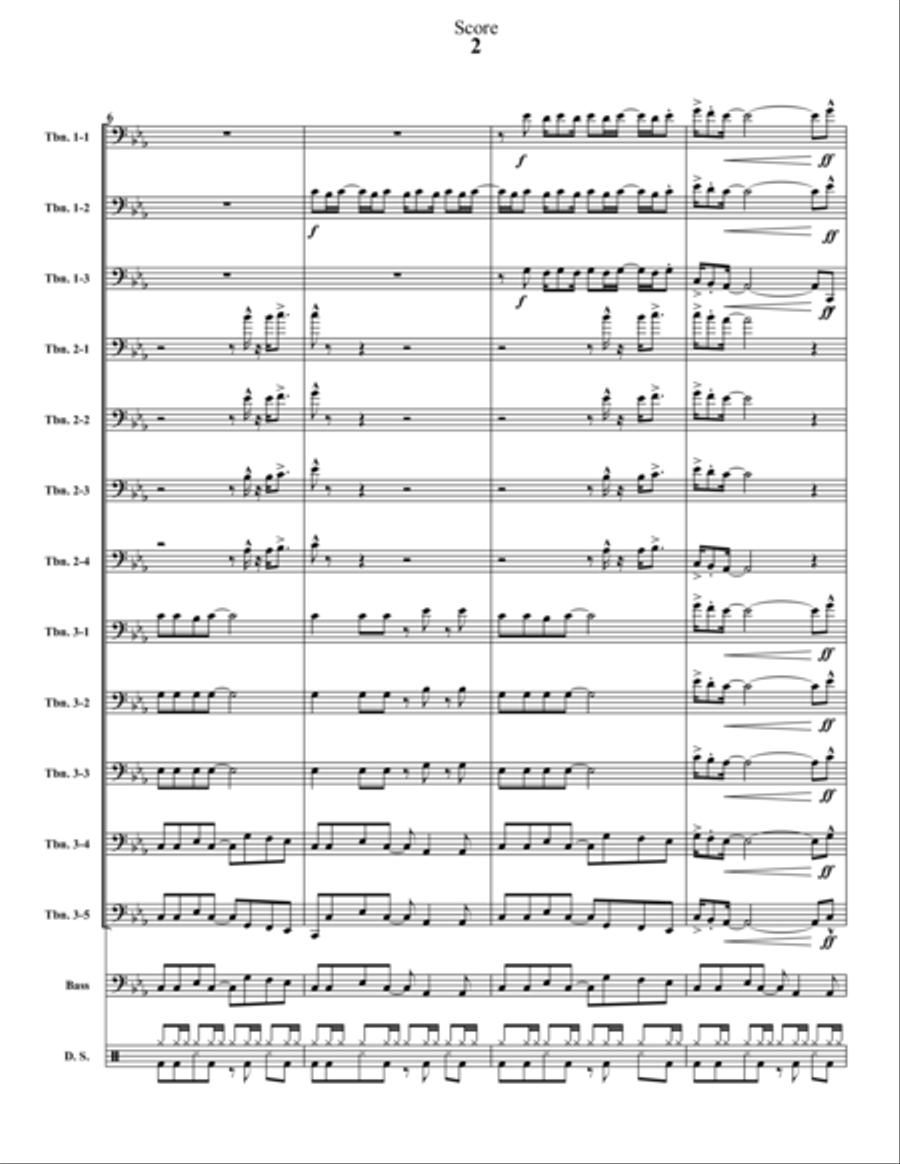 Mojave Cadillac Trombone scores gallery preview page 2