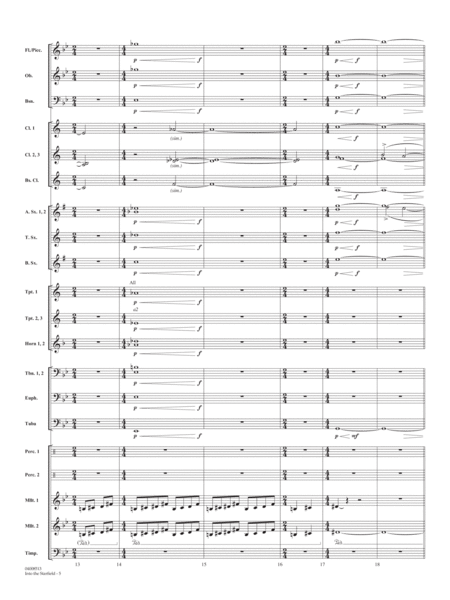 Into The Starfield (arr. Michael Brown) - Conductor Score (Full Score)