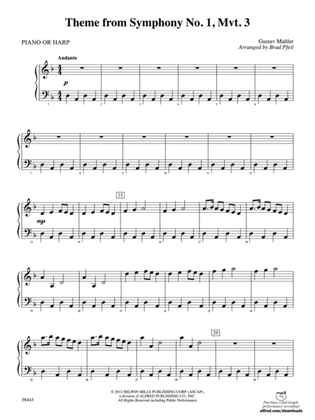 Theme from Symphony No. 1, Movement 3: Piano Accompaniment