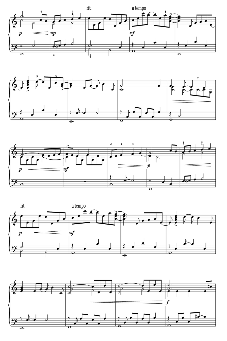 The First Noel Piano Solo scores gallery preview page 2