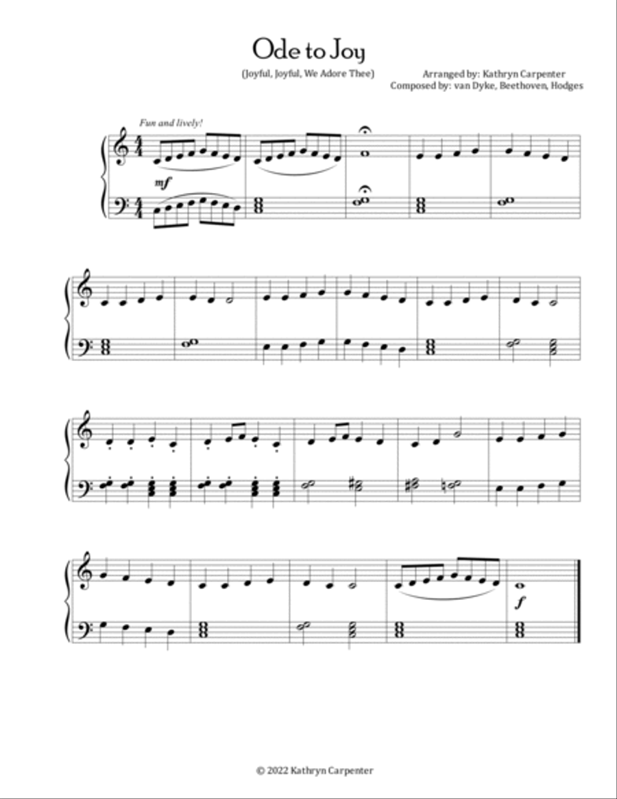 Piano Hymns for Everyone: Easy & Intermediate Arrangements Piano Method scores gallery preview page 3