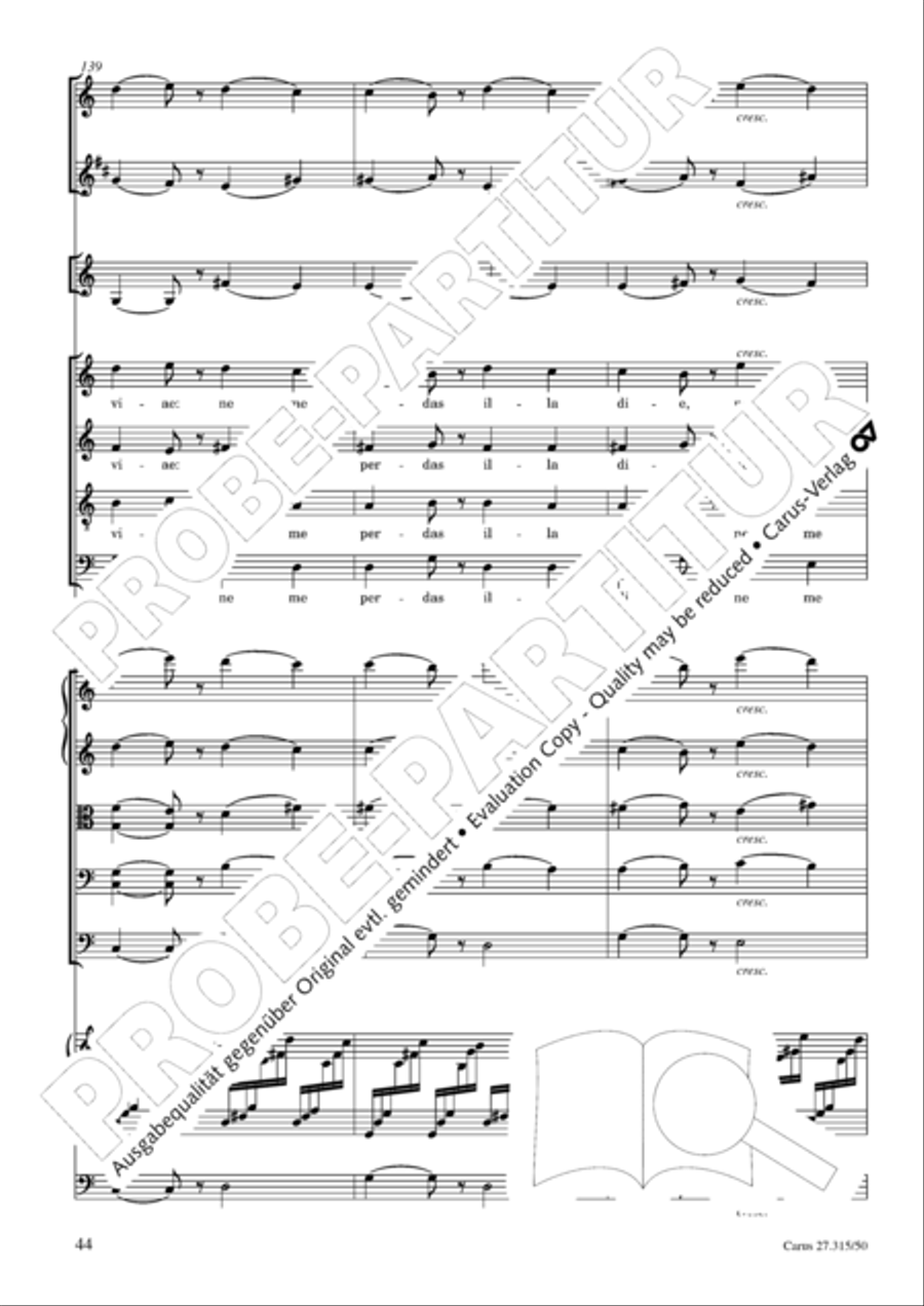 Requiem in C major 4-Part scores gallery preview page 47