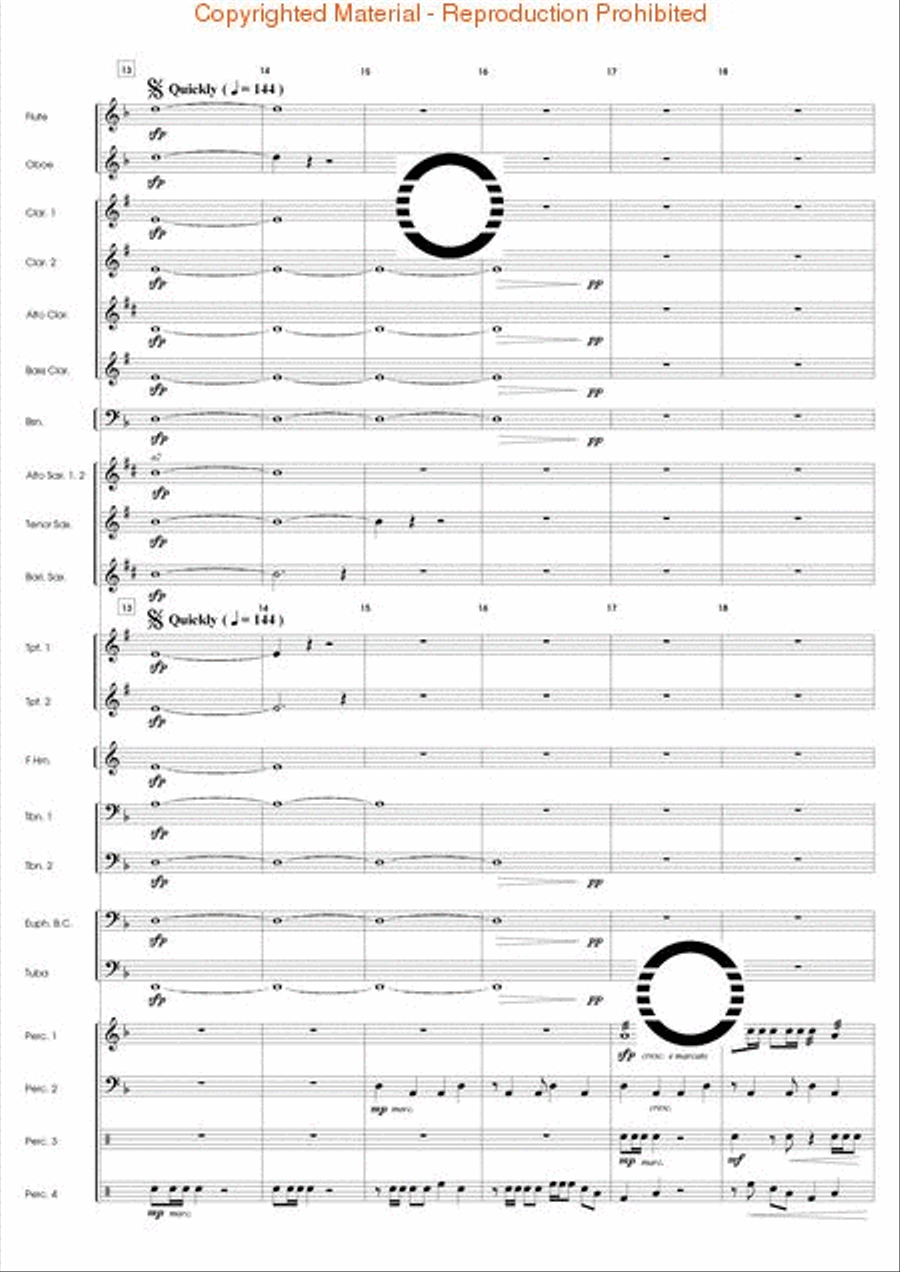 Odyssey for Percussion Odyssey for Percussion Concert Band scores gallery preview page 4