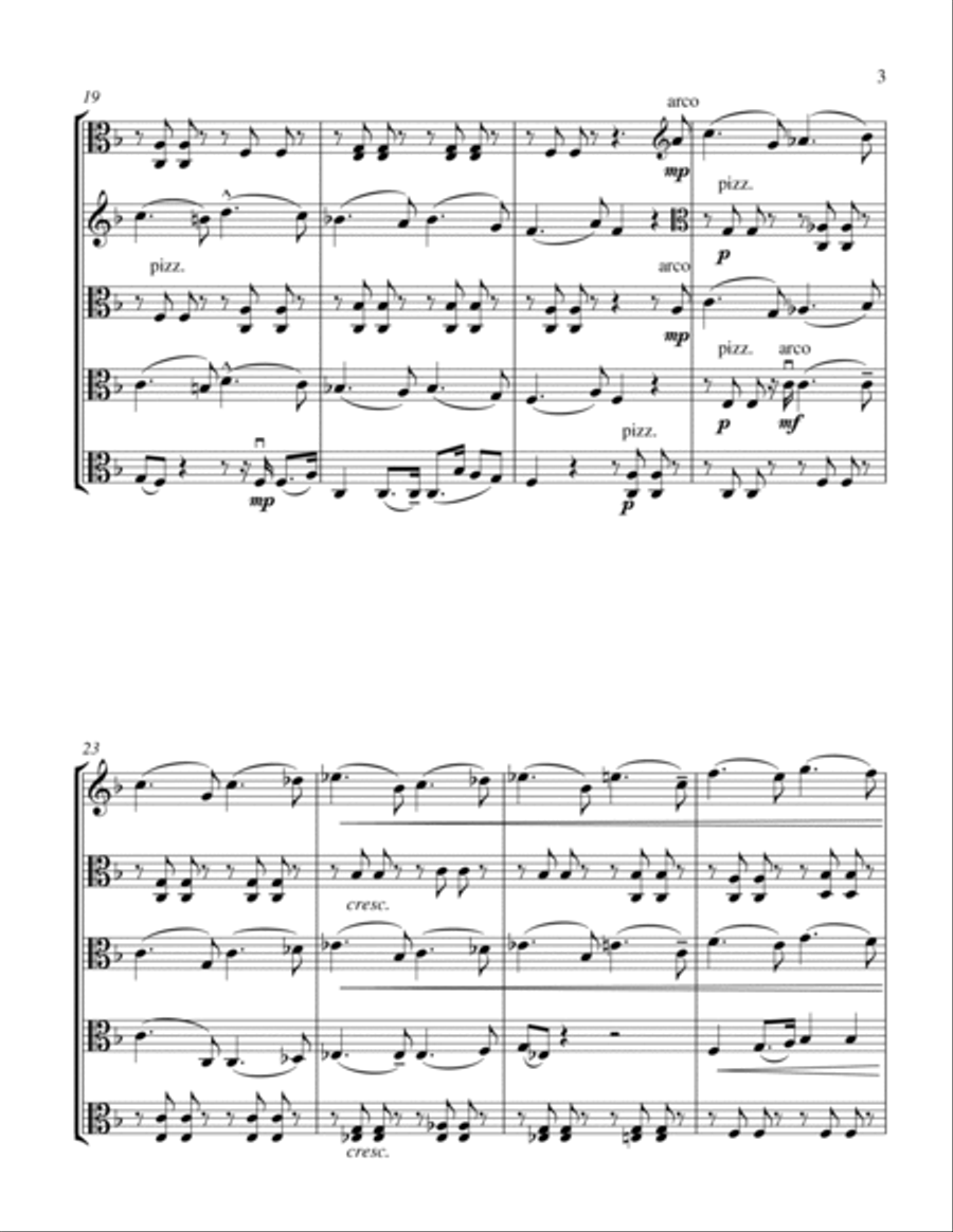 Duet Rigoletto and Sparafucile from Rigoletto Viola Solo scores gallery preview page 3