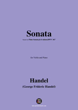 Book cover for Handel-Sonata,for Violin and Piano