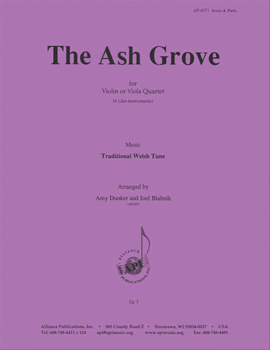 The Ash Grove - Vln 4-vla 4