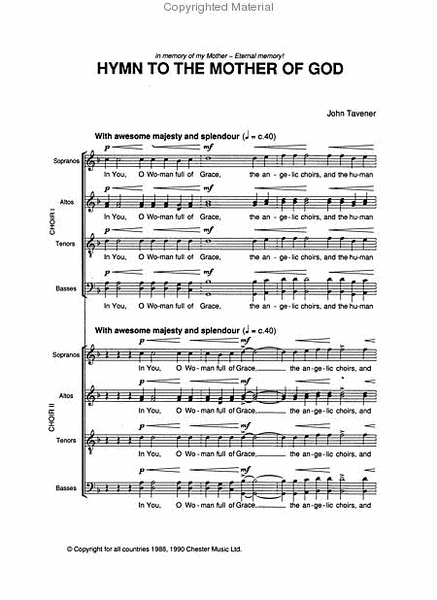 John Tavener - Choral Collection