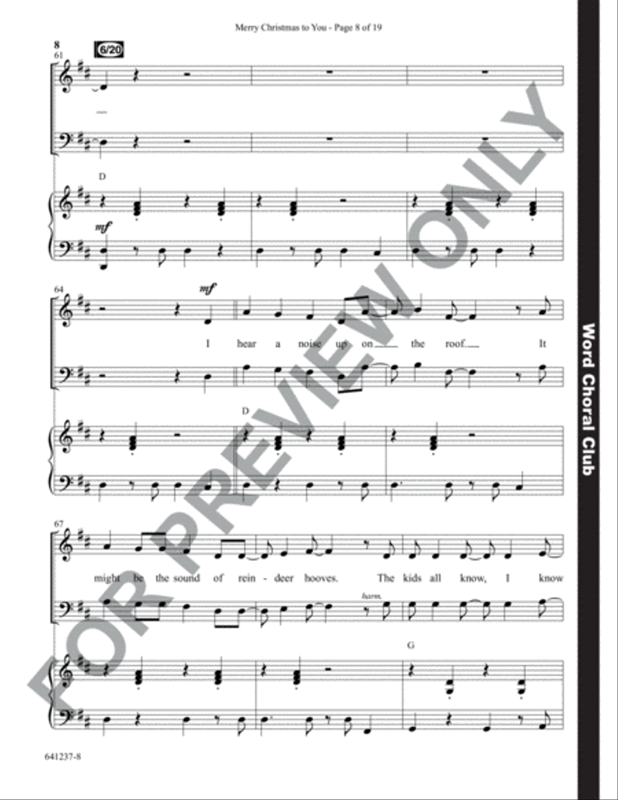 Merry Christmas to You - Anthem Choir scores gallery preview page 9