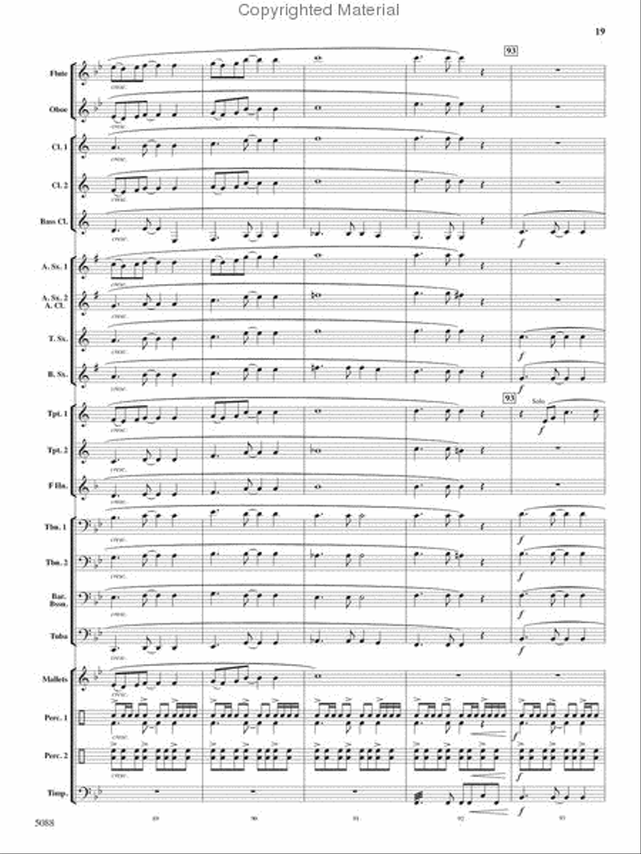 Stone Mountain Fantasy Stone Mountain Fantasy Concert Band scores gallery preview page 19