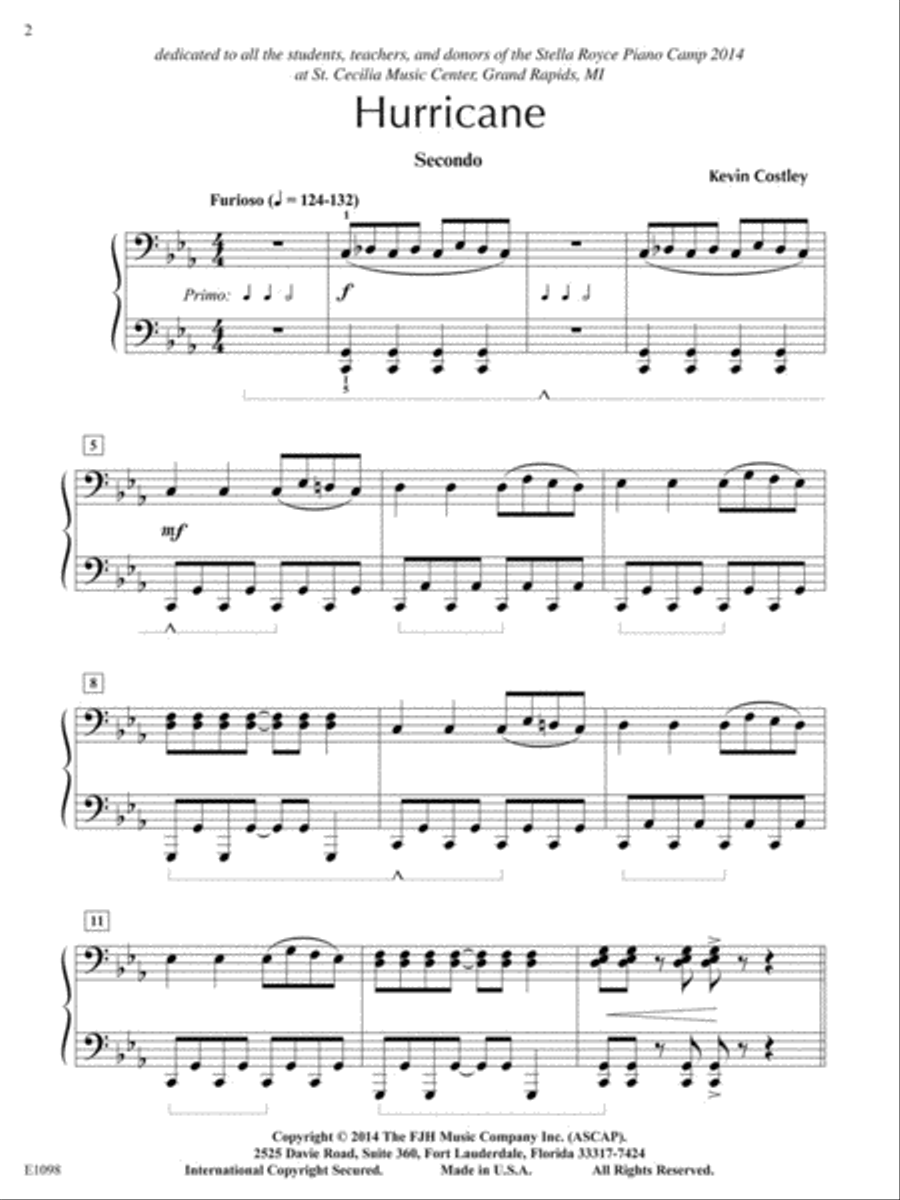 Hurricane Hurricane Piano Solo scores gallery preview page 3