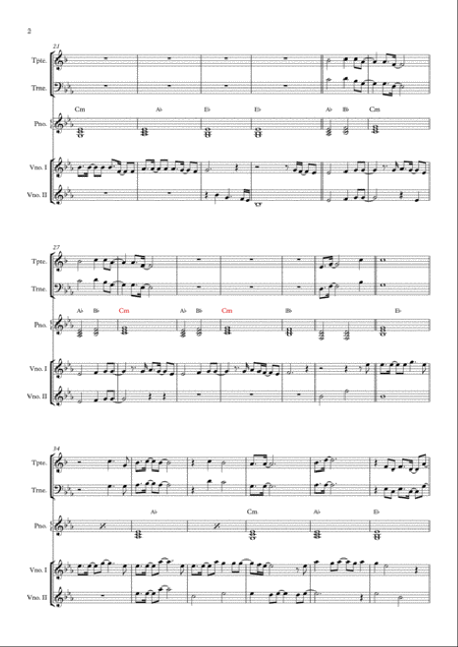 Story Of My Life Small Ensemble scores gallery preview page 2