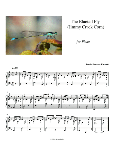 The Bluetail Fly (Jimmy Crack Corn) image number null