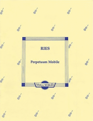 Ries - Perpetuum Mobile Viola/Piano