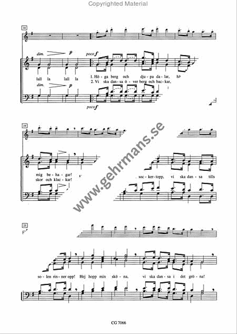 Hoga berg och djupa dalar 4-Part scores gallery preview page 3