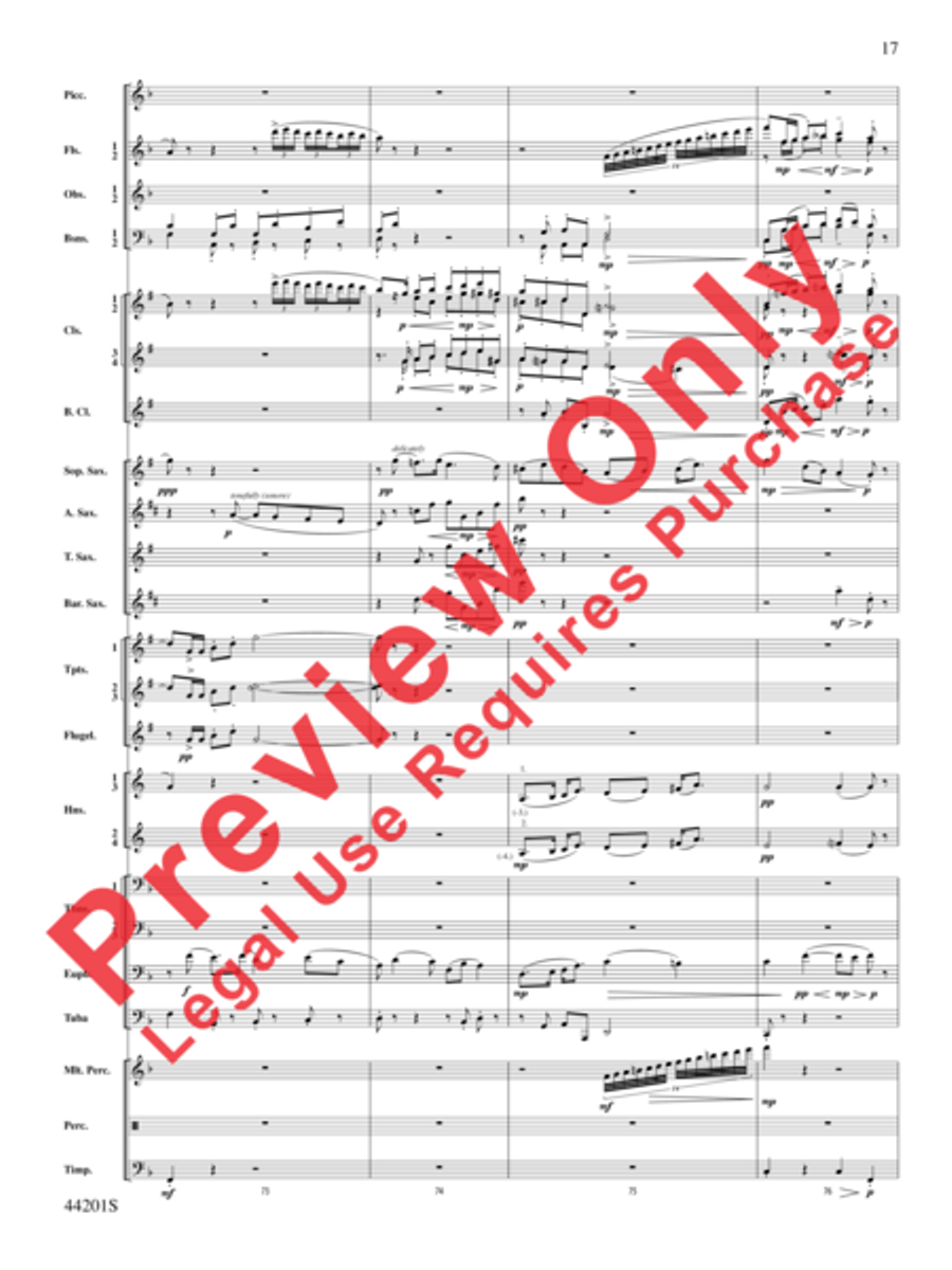 Handel in the Strand Concert Band scores gallery preview page 18