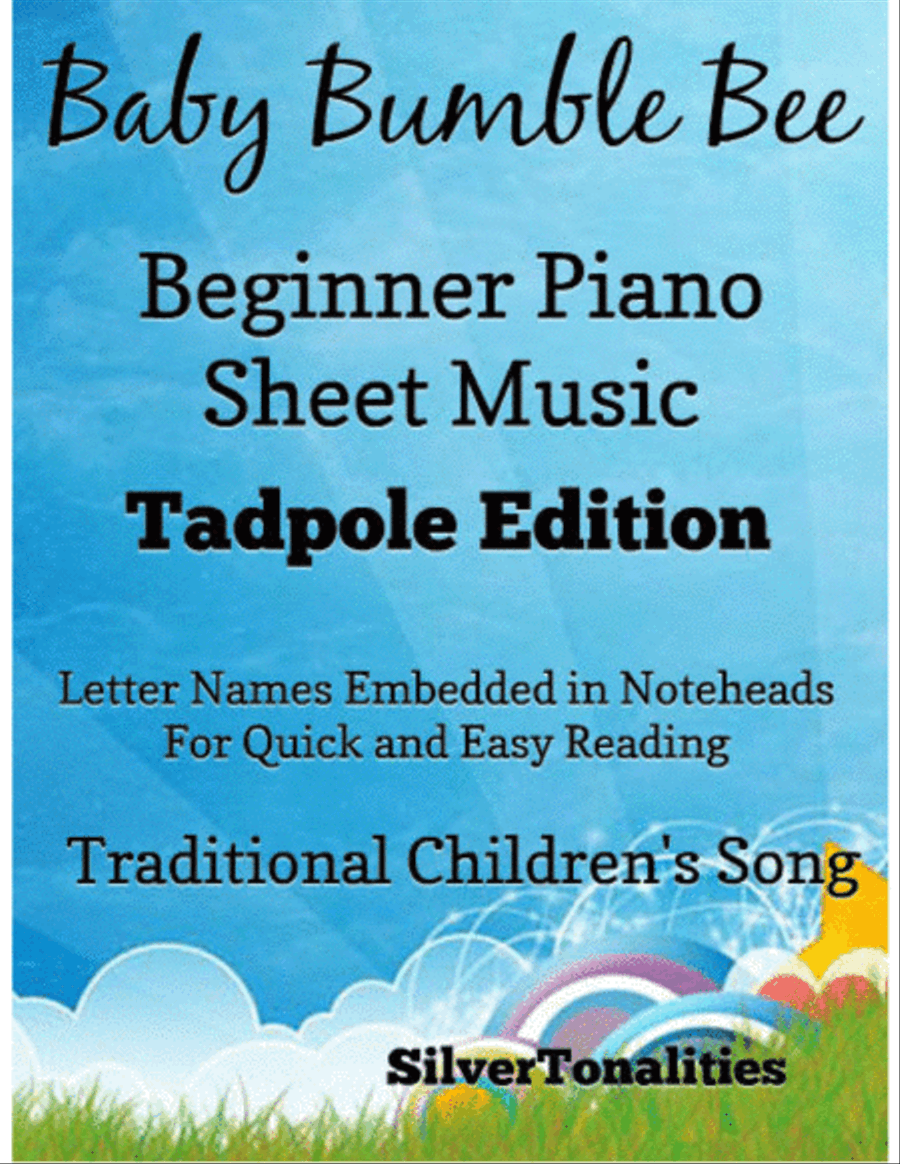 Baby Bumble Bee Beginner Piano Sheet Music 2nd Edition Easy Piano scores gallery preview page 1