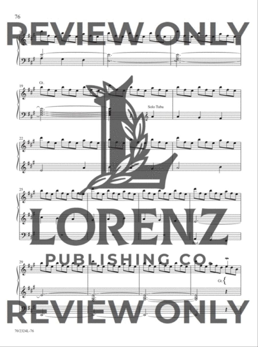 The Sacred Organ Library, Vol. 10 Organ Solo scores gallery preview page 19