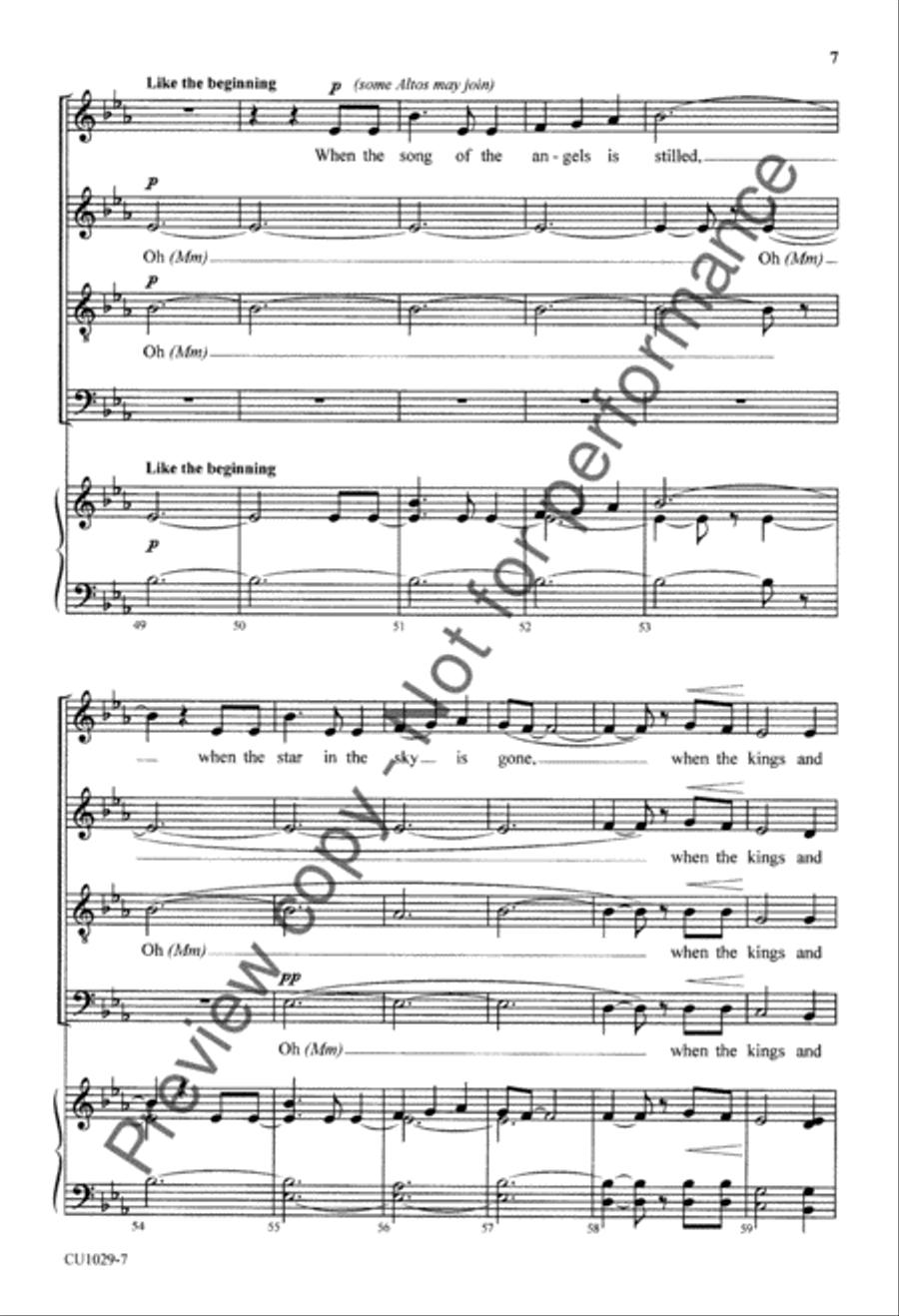 The Work of Christmas - SATB 4-Part scores gallery preview page 8