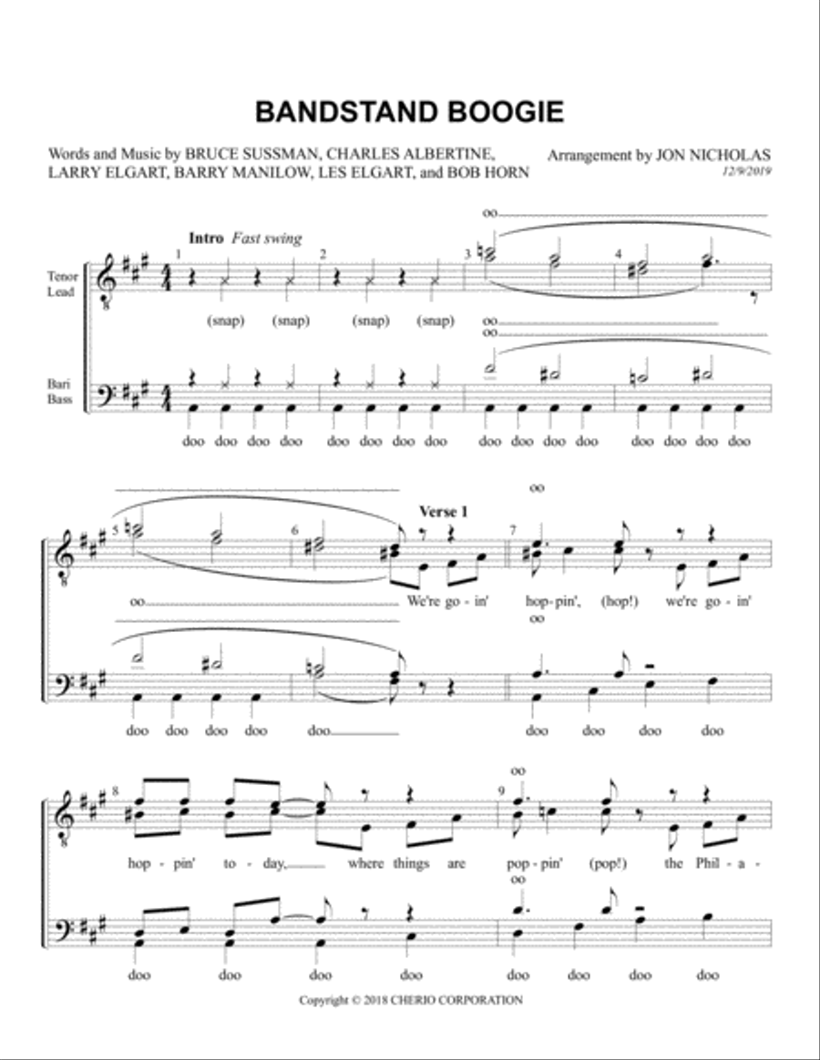 Bandstand Boogie Bandstand Boogie TTBB scores gallery preview page 1