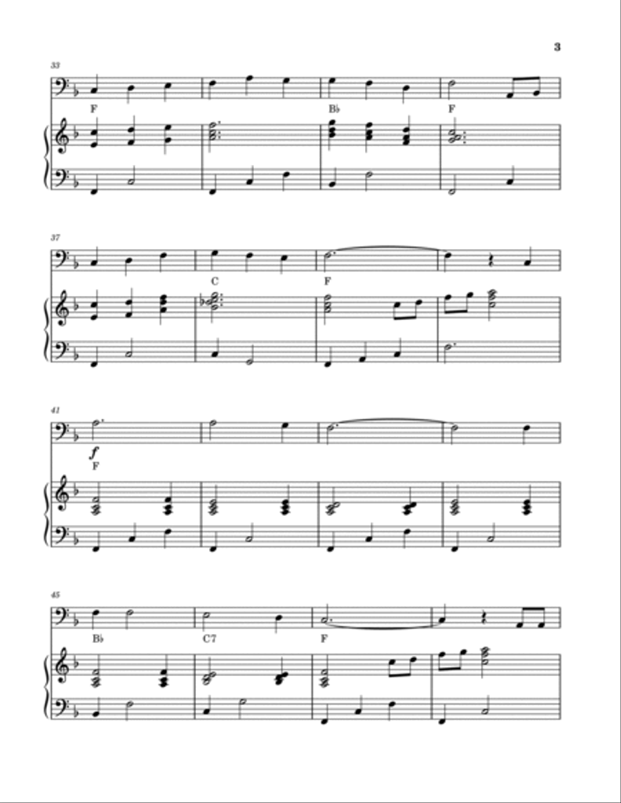 My Wild Irish Rose (Cello and Piano) Piano scores gallery preview page 3