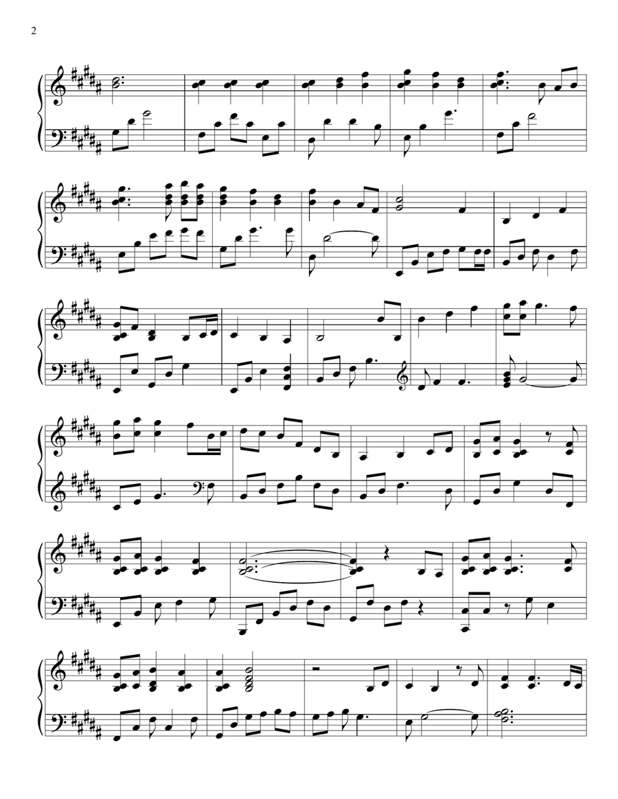 PIANO - Be Thou My Vision (Piano Hymns Sheet Music PDF) Piano Solo scores gallery preview page 2