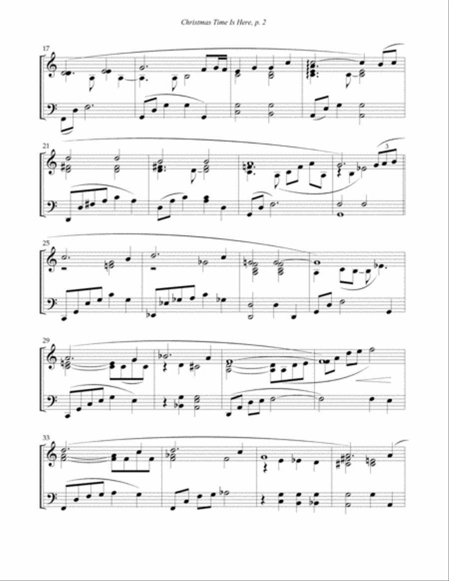 I'll Be Home For Christmas Piano Solo scores gallery preview page 2