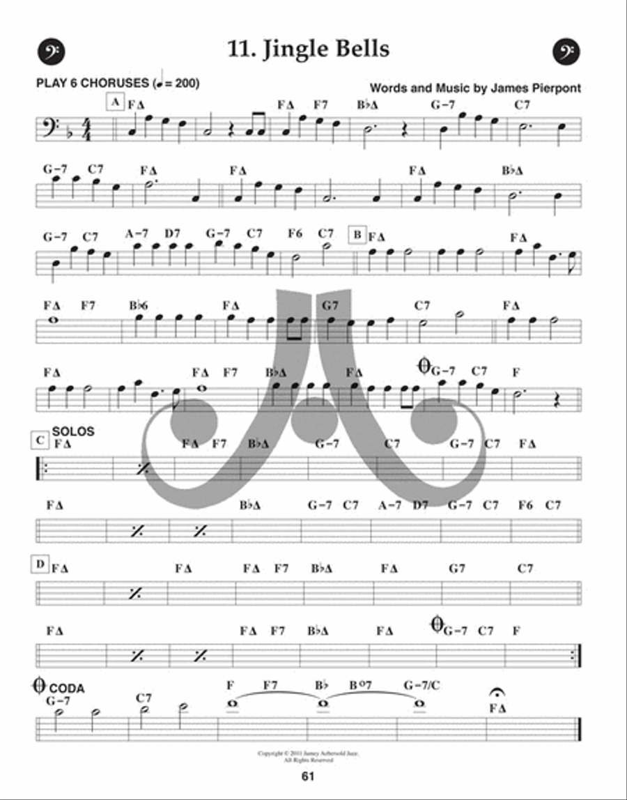 Volume 129 - A Jazzy Christmas C Instrument scores gallery preview page 6