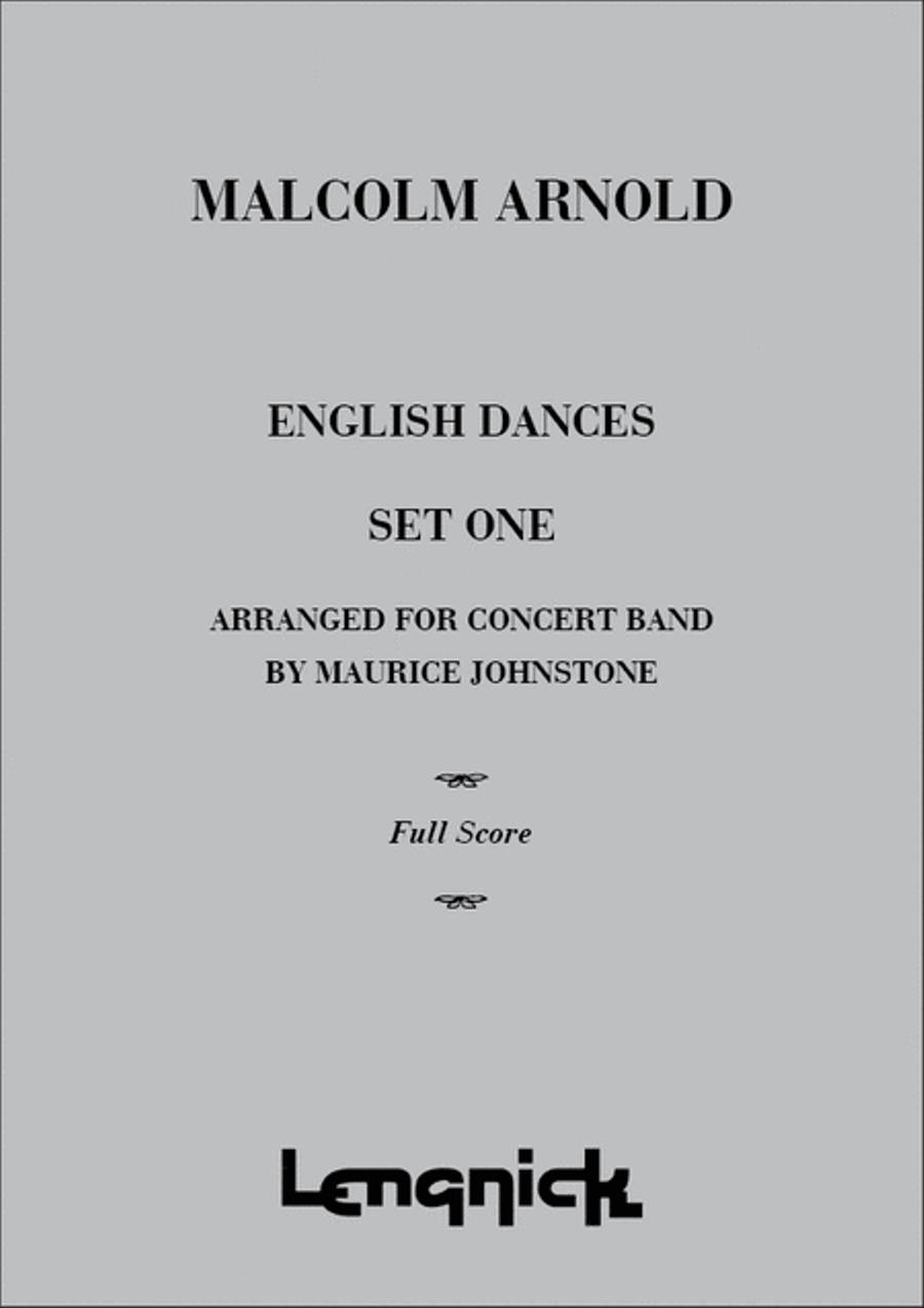 English Dances Set 1 Concert Band scores gallery preview page 1