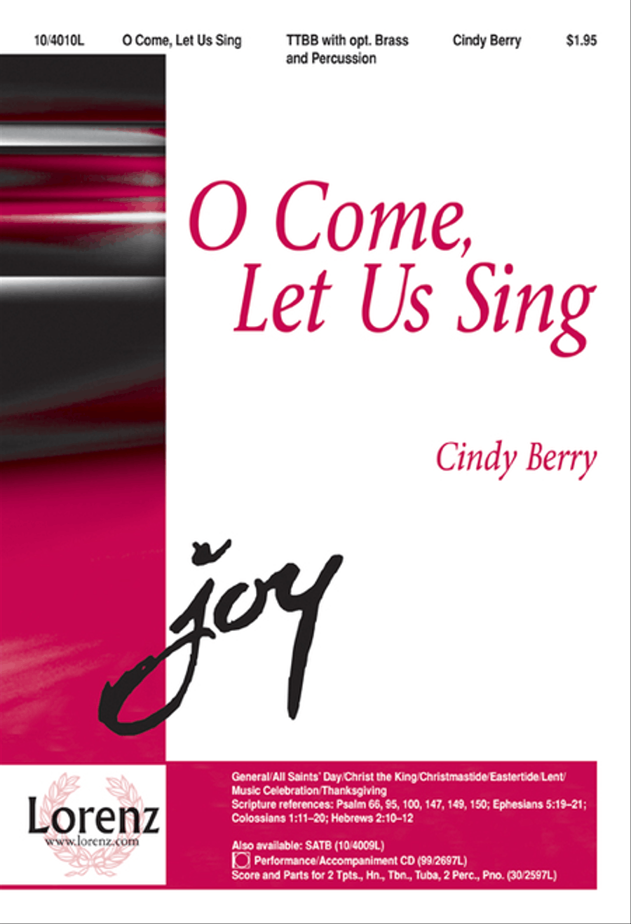 O Come, Let Us Sing O Come, Let Us Sing TTBB scores gallery preview page 1