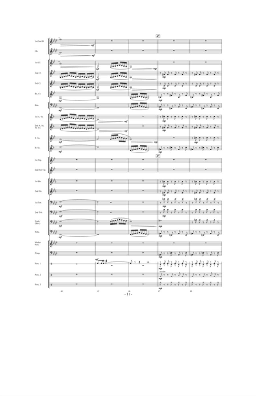 Valley of the Kings Concert Band scores gallery preview page 10