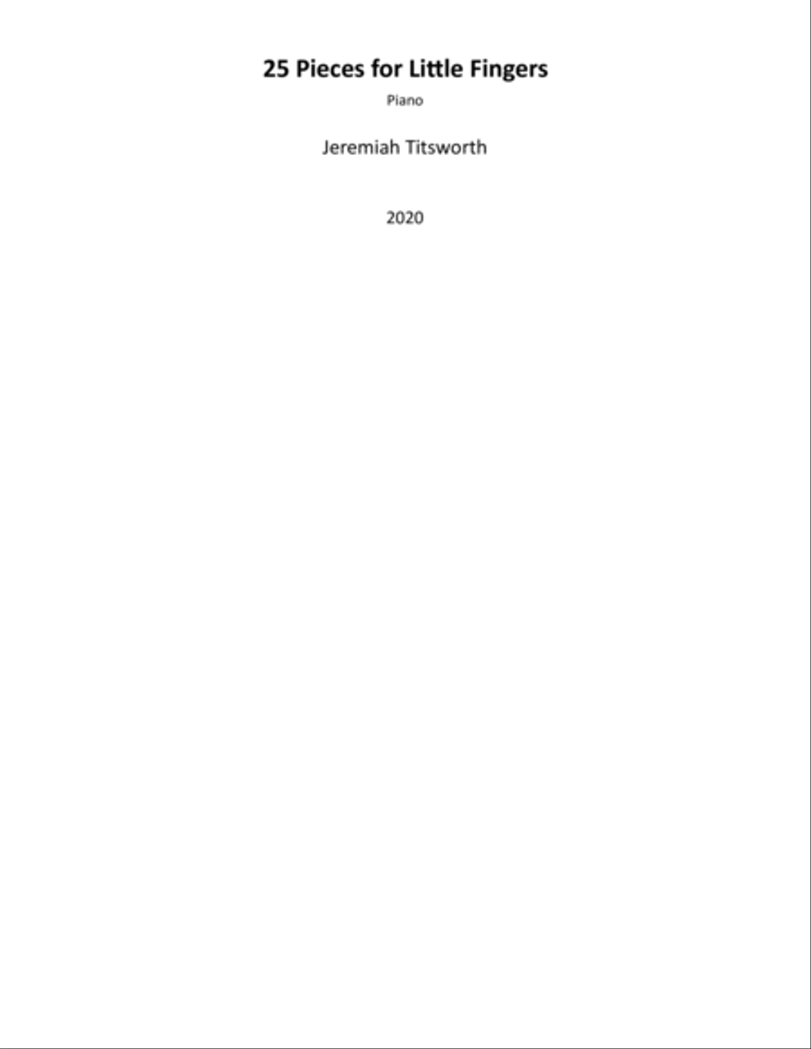 25 Pieces for Little Fingers Piano Method scores gallery preview page 3