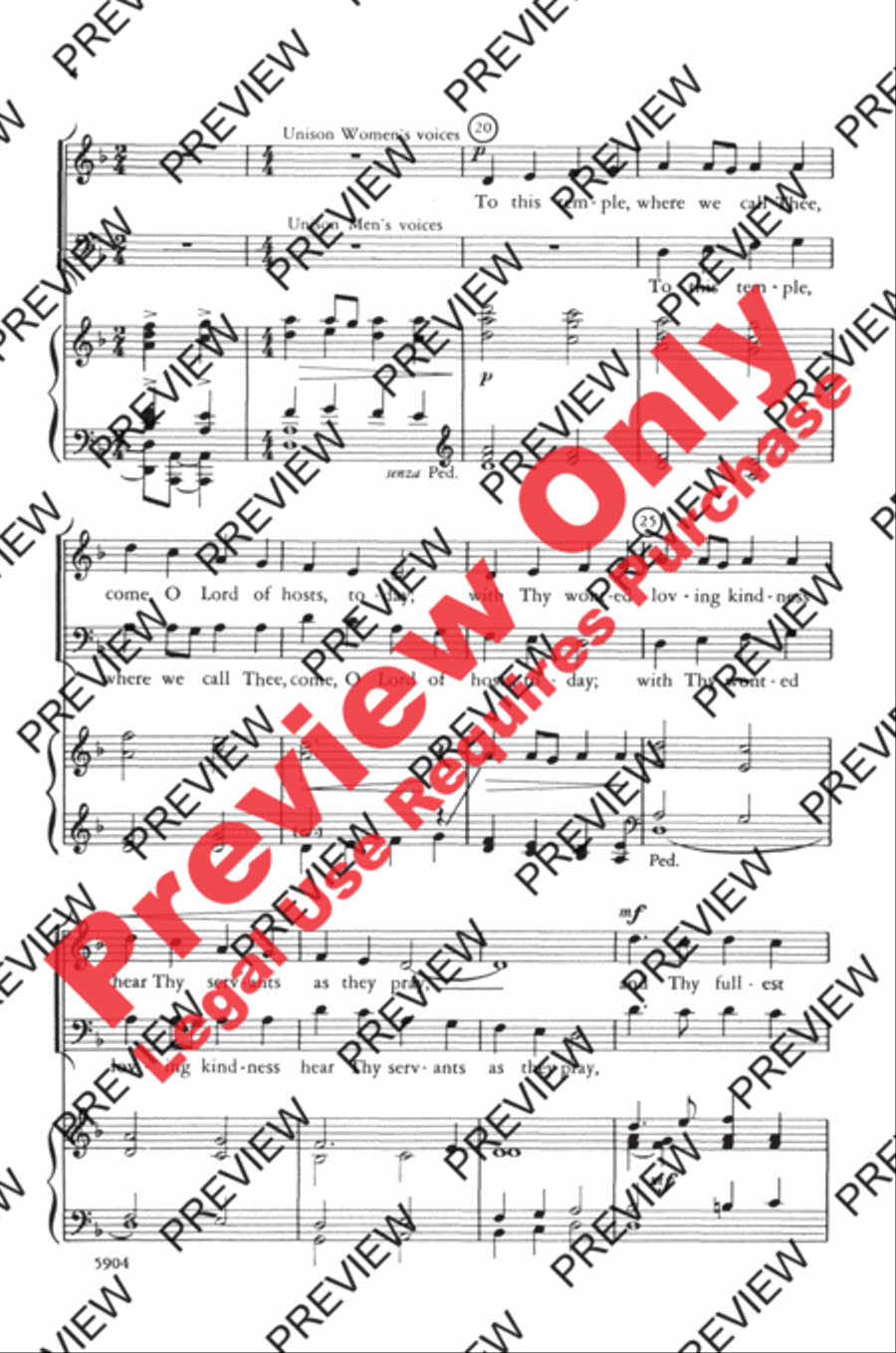 Christ Is Made the Sure Foundation 4-Part scores gallery preview page 3