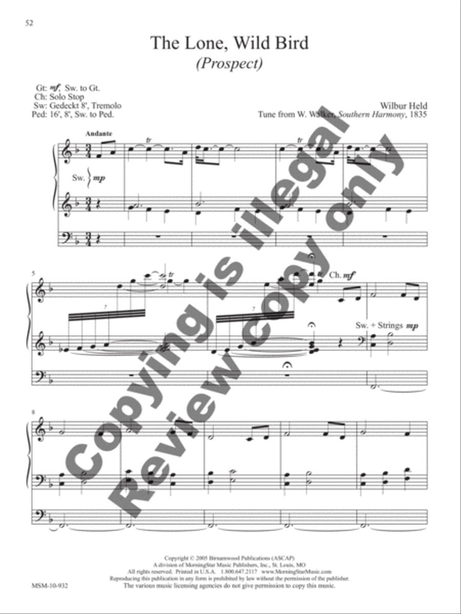 The Wilbur Held Organ Collection: A Centenary Edition Organ scores gallery preview page 19