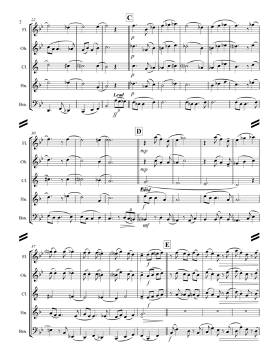 Christmas Time Is Here Christmas Time Is Here Woodwind Quintet scores gallery preview page 3