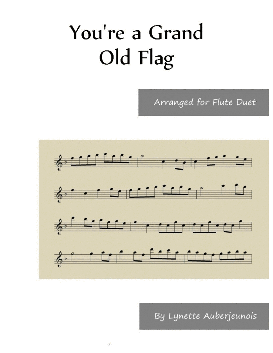 You’re a Grand Old Flag - Flute Duet image number null