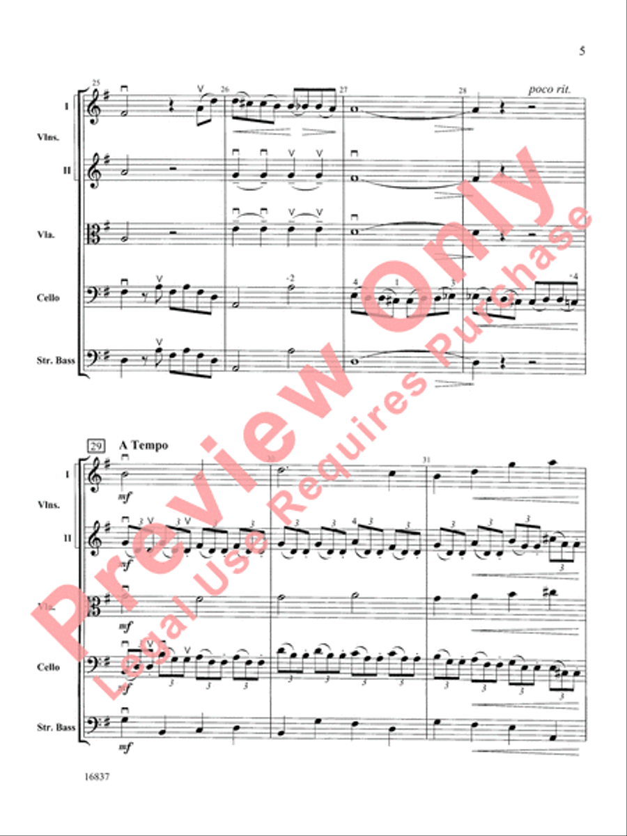 Adagio Cantabile String Orchestra scores gallery preview page 6