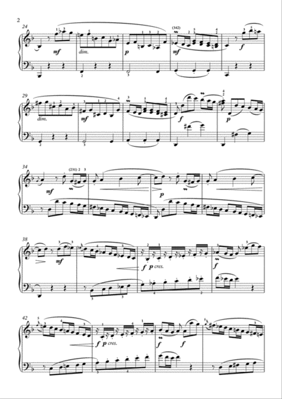 Scarlatti-Sonata in F-Major L.226 K.468(piano) Piano Solo scores gallery preview page 3
