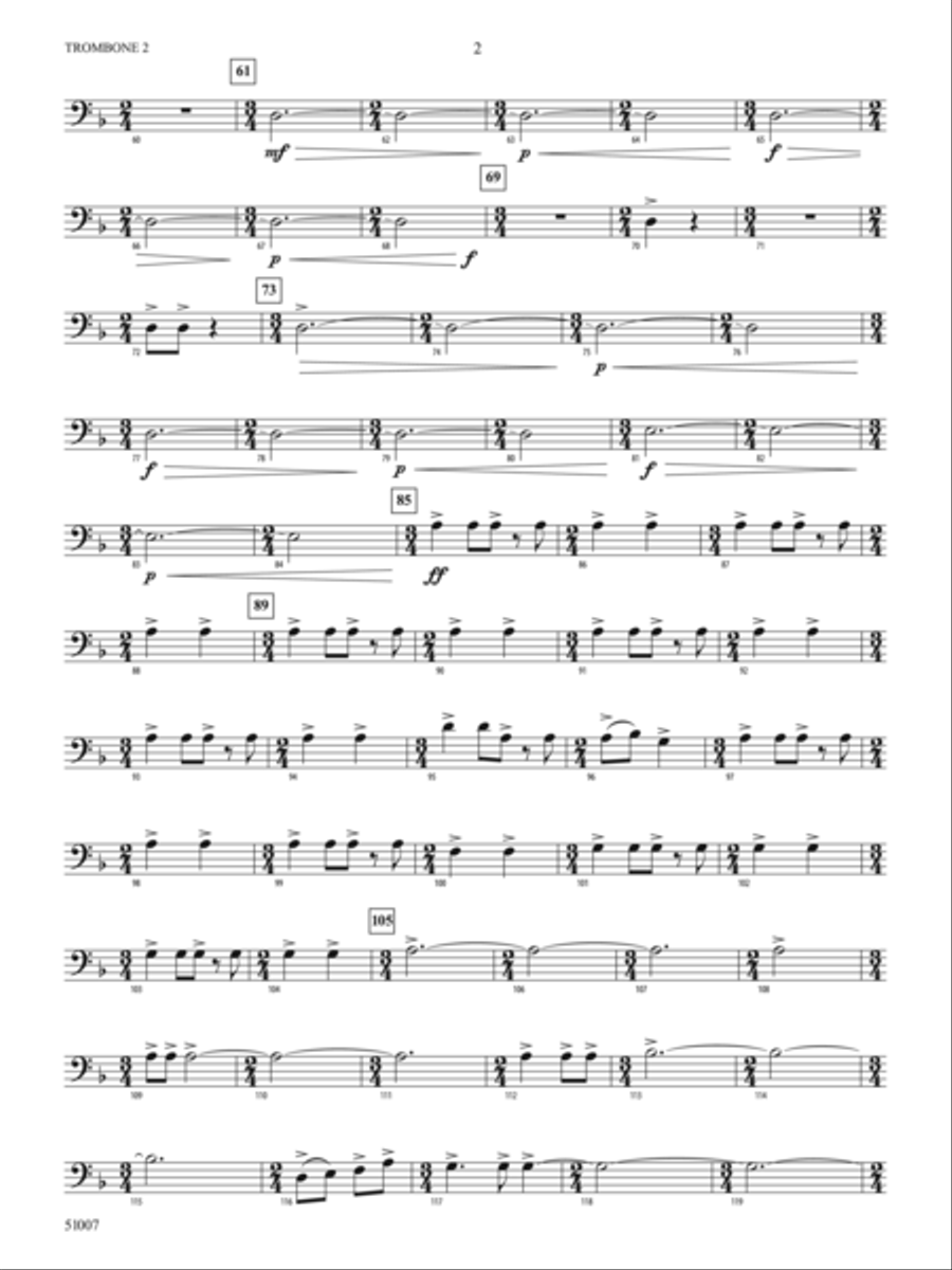 Behemoth: 2nd Trombone Concert Band scores gallery preview page 2
