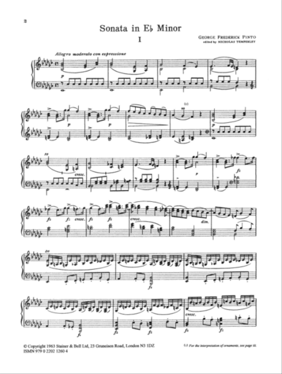 Sonata in E flat minor