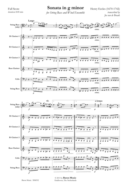 Sonate in g minor