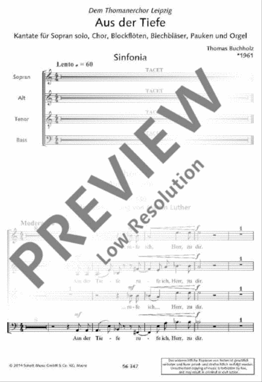 Aus der Tiefe 4-Part scores gallery preview page 4