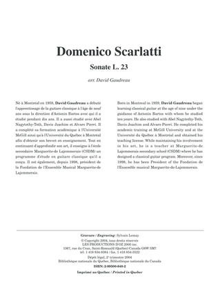 Book cover for Sonate L. 23