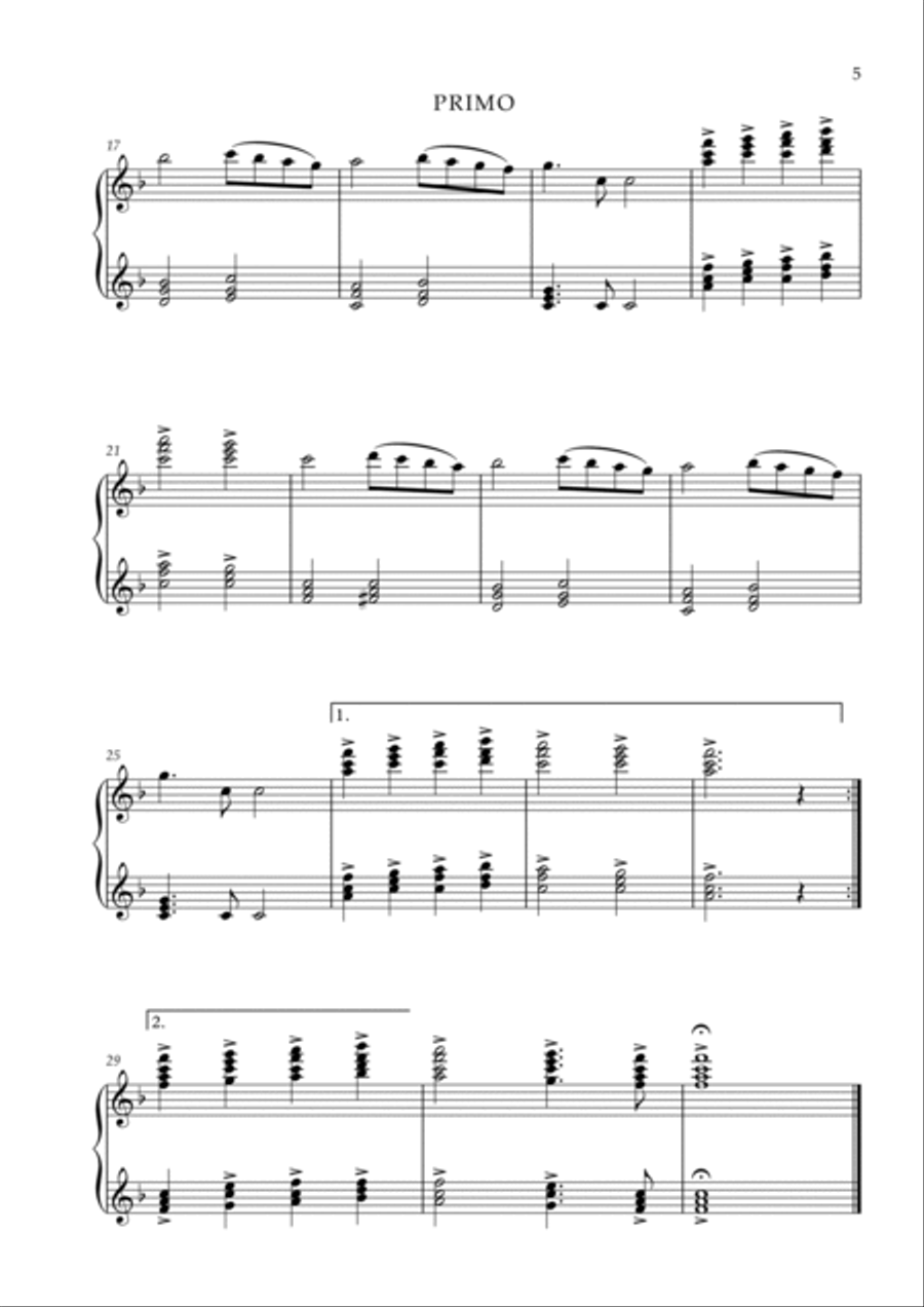 10 Christmas Songs - Piano Four Hands 1 Piano, 4-Hands scores gallery preview page 6