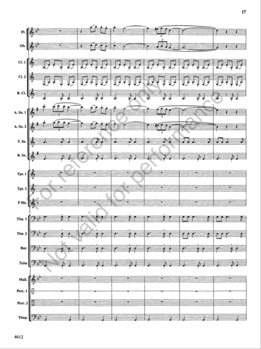 Themes from the Nutcracker Concert Band scores gallery preview page 18