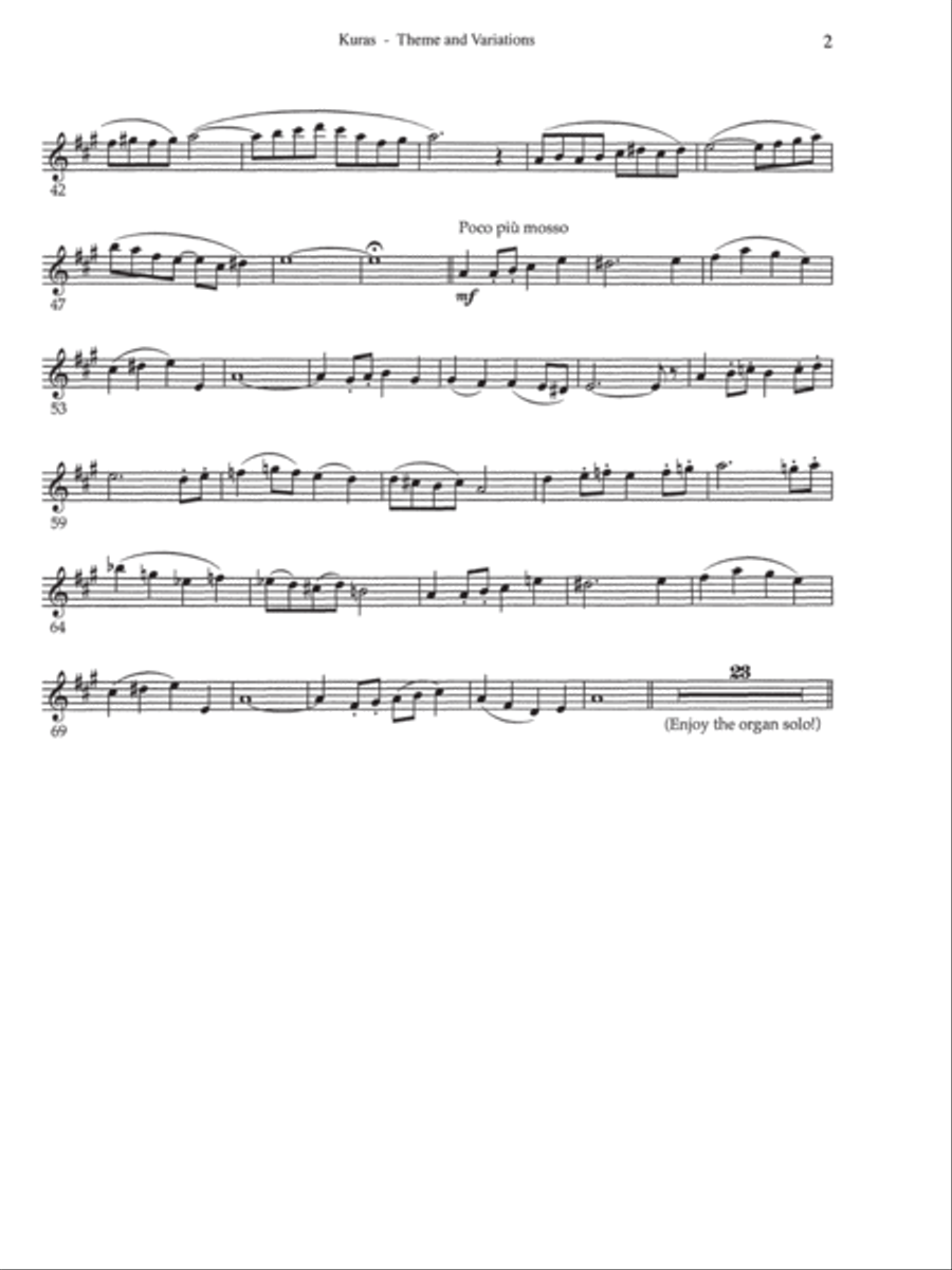 Theme and Variations Oboe scores gallery preview page 15