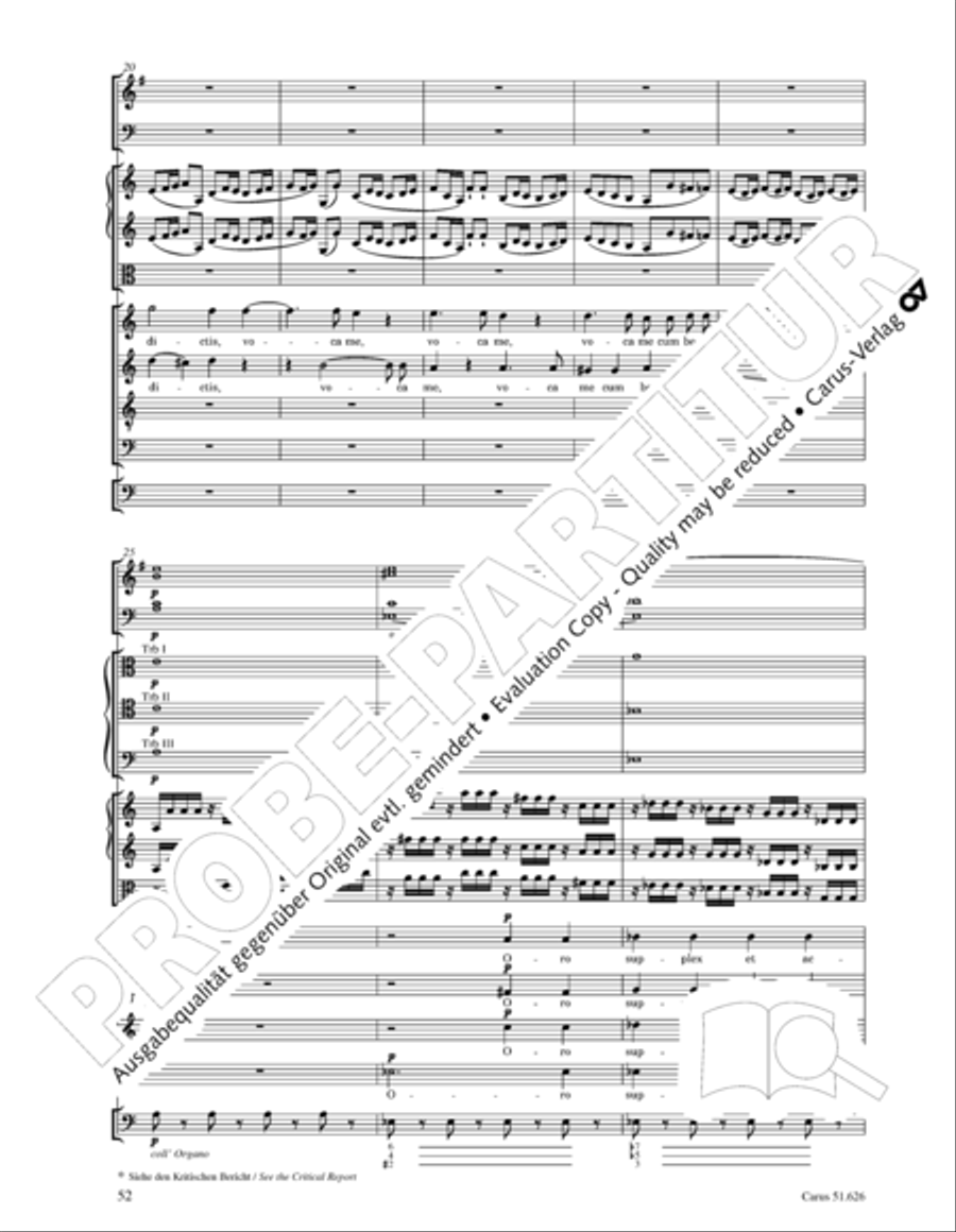 Missa longa in C major (Missa longa in C) 4-Part scores gallery preview page 64
