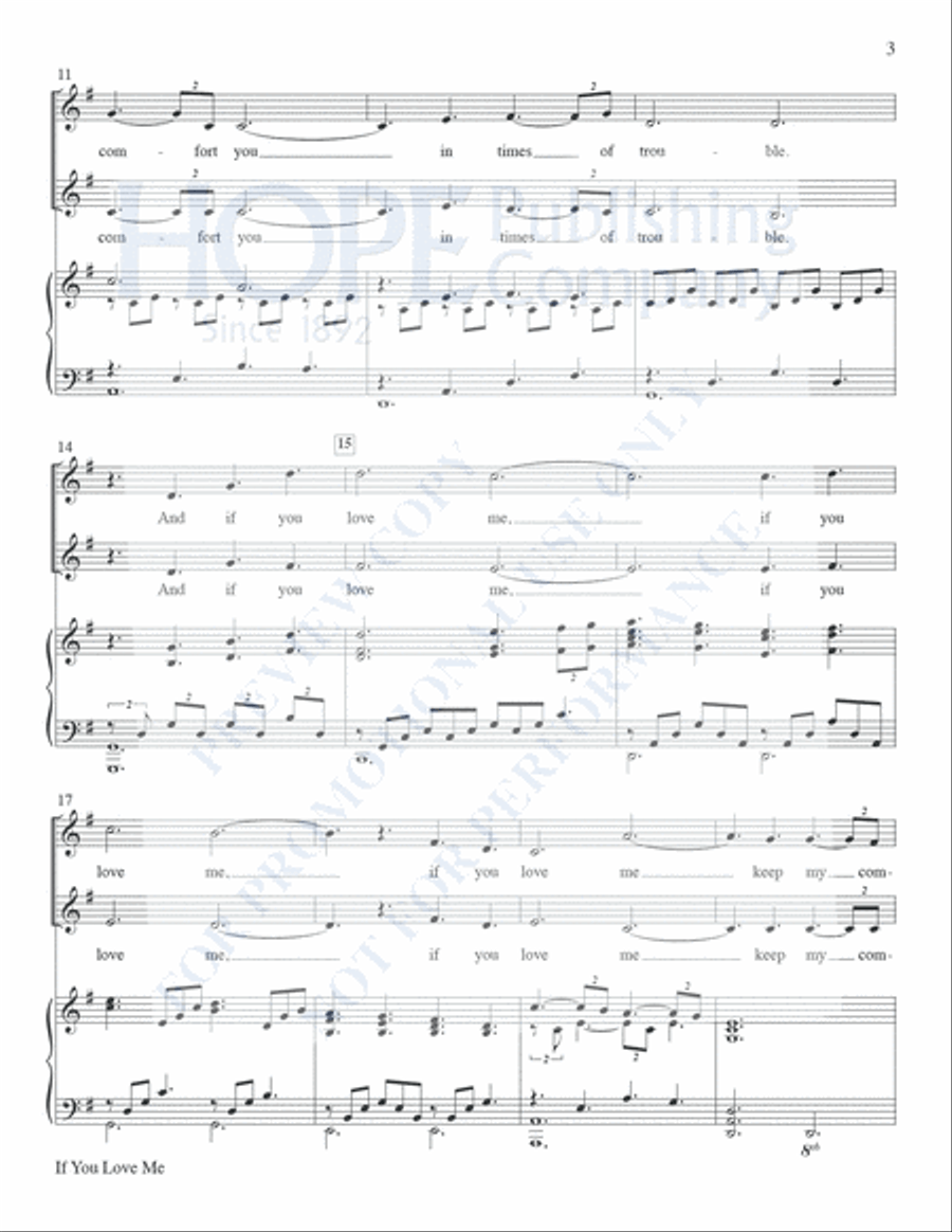 If You Love Me Vocal Duet scores gallery preview page 4