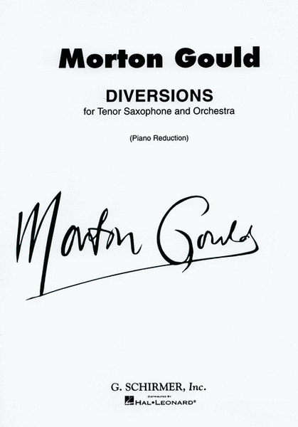 Diversions for Tenor Saxophone and Piano